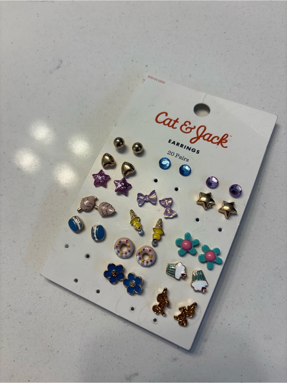 Cat & Jack Kids Multi-Color Earring Set - 15 Pairs